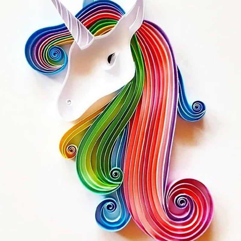 Septe Multi-Color Quilling Paper Strips Kits 900 Strips 42 Colors, 3mm Width, 15Inch Length,9 Sets - Image 4